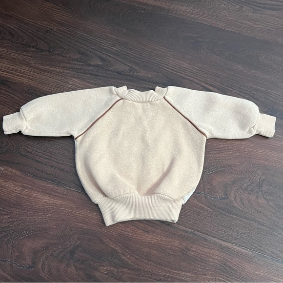 Vintage Montgomery Ward Infant Honey Bear Tan Sweatshirt Newborn 3-6 months - Picture 5 of 7